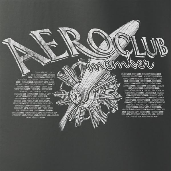 ANTONIO T-Shirt AEROCLUB - CZ grey, XXL