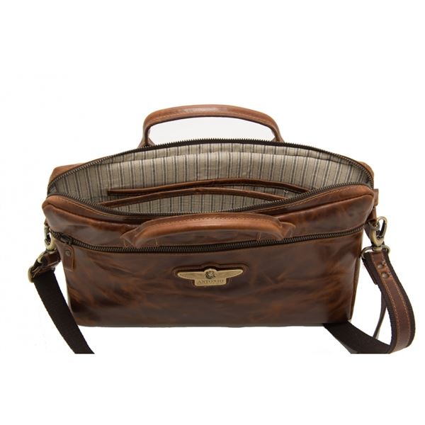 ANTONIO Leather briefcase ROYAL CLASS