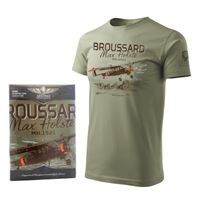 ANTONIO T-Shirt with airplane MH.1521 BROUSSARD, XL