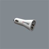 Dynamic Design 2-port USB Car Charger, 2.1A