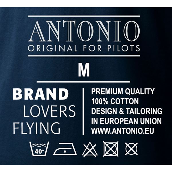 ANTONIO T-Shirt with plane EXTRA 300, blue, XL