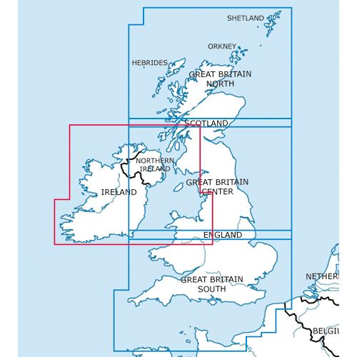Velká Británie Sever VFR mapa 2024
