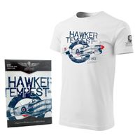 ANTONIO T-Shirt with RAF fighter HAWKER TEMPEST, XL
