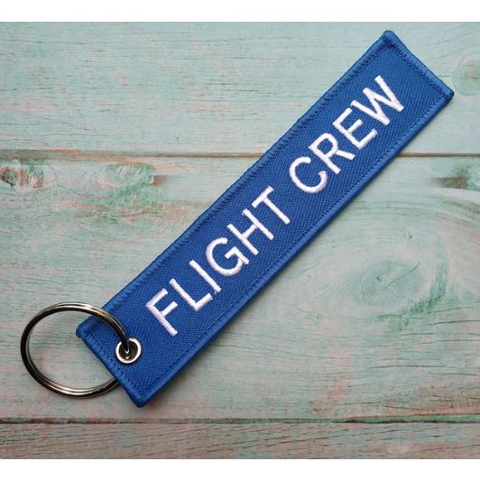 Key Ring “FLIGHT CREW” blue