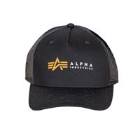 Alpha Industries Label Trucker Cap black
