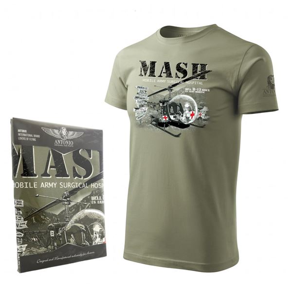 ANTONIO T-Shirt helicopter BELL H-13 MASH, XL