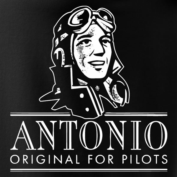 ANTONIO T-shirt with aircraft MESSERSCHMITT BF 109 De, black, XL