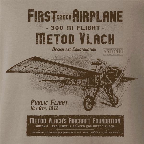 ANTONIO T-Shirt of Czech airmen METOD VLACH, XL