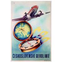 CSA Czechoslovak Airlines Magnet, small