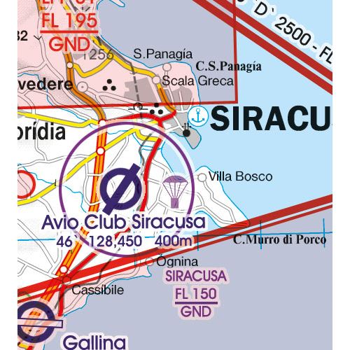 Malta and Sicilia VFR Chart 2024