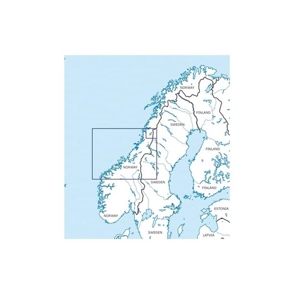 Norsko Střed - jih VFR mapa 2024