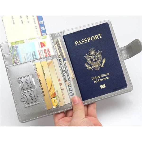 Passport Cover - Plane, black