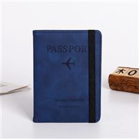 Passport Cover with tape, blue