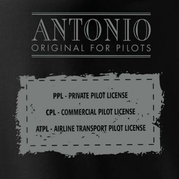 ANTONIO T-Shirt PILOT, black, M