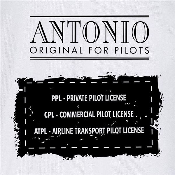 ANTONIO Poloshirt PILOT, white, XXL