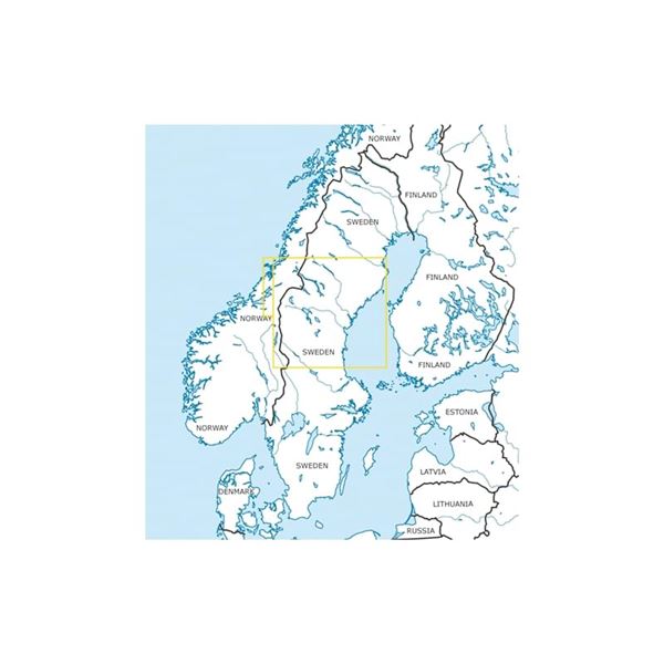 Sweden Center North VFR Chart 2024