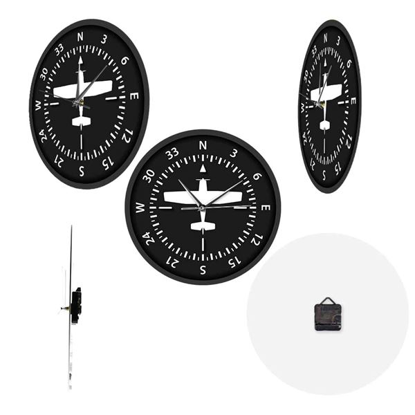 Aircraft Compass Wall Clock