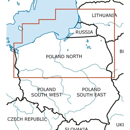 Polsko - sever VFR mapa 202 1:500 000