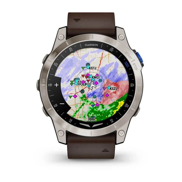Garmin D2 Mach 1, Smartwatch, Leather