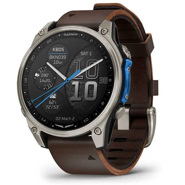 Garmin D2 Mach 2 Kůže 47mm, Chytré hodinky pro piloty 