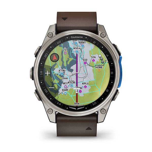 Garmin D2 Mach 2 Kůže 47mm, Chytré hodinky pro piloty 