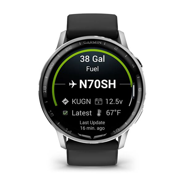 Garmin D2 Air X15 stříbrné, Chytré hodinky pro piloty