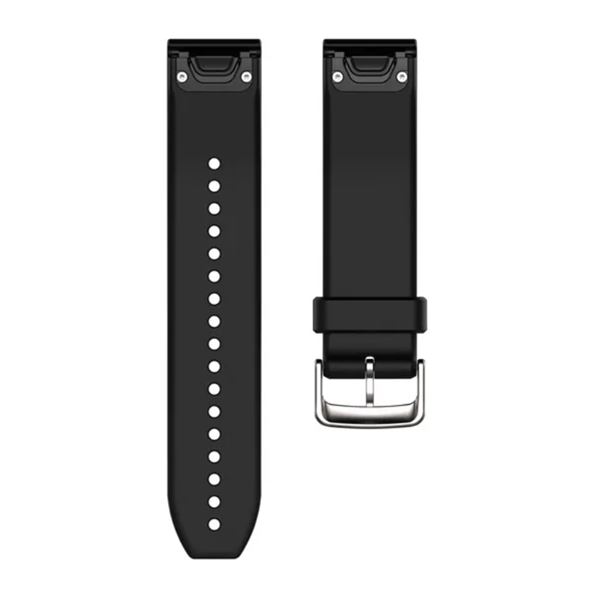 Garmin QuickFit® 22 Watch Band, black / silver