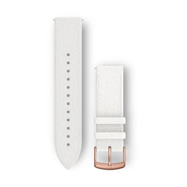 Garmin Quick Release Watch Leather Bands (20 mm), white