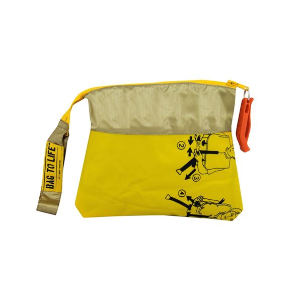 Cestovní kosmetická taška zlatá, BAG TO LIFE