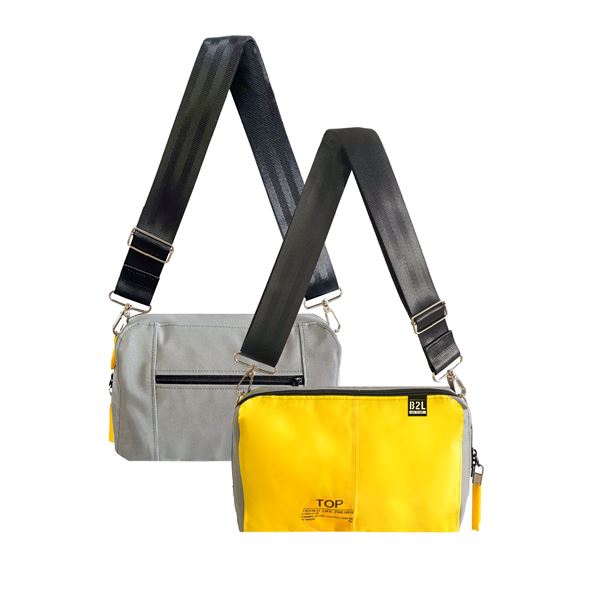 Taška přes rameno Follow Me šedá, BAG TO LIFE