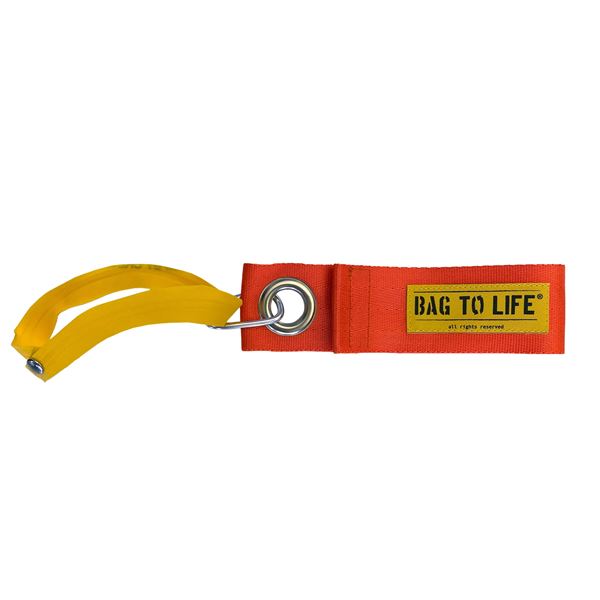 Visačka na zavazadlo oranžová, BAG TO LIFE