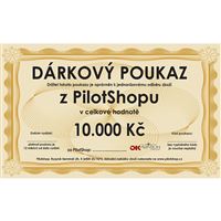 Dárkový poukaz Pilotshop  10 000,- Kč