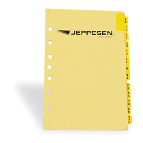Sada abecedních karet Jeppesen