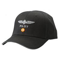 D4P Kšiltovka PILOT bavlna, černá