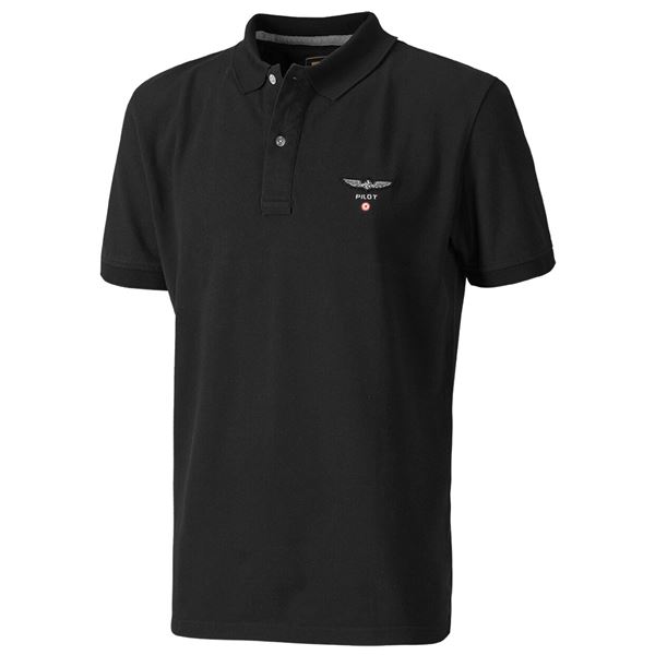 D4P Poloshirt PILOT black, M