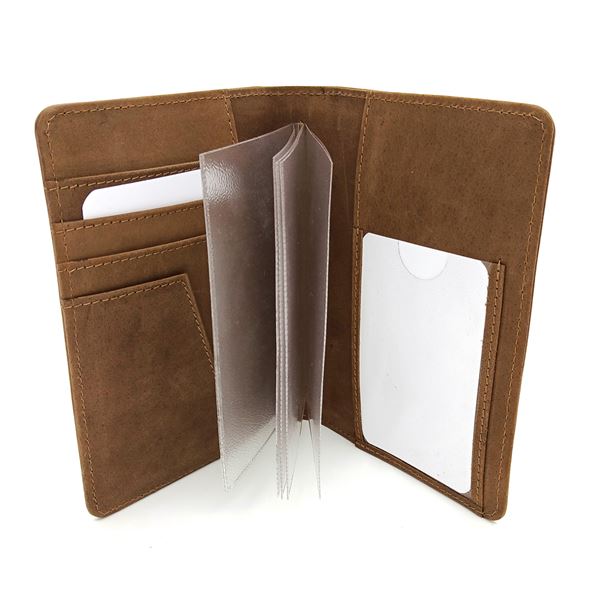 Pilot Licence Cover Mustang 02 brown
