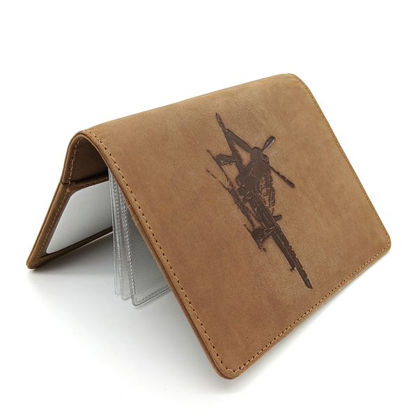 Pilot Licence Cover Mustang 02 brown