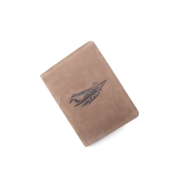 Pilot Licence Cover Airplane brown