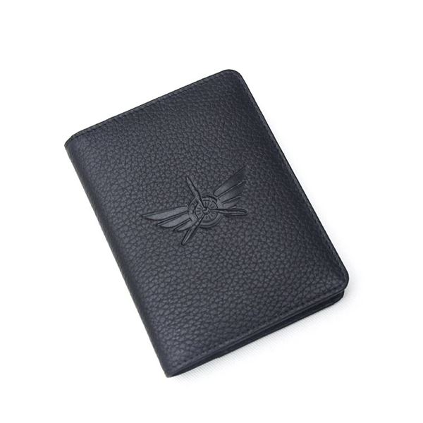 Pilot Licence Cover Wings black