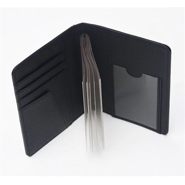 Pilot Licence Cover Wings black