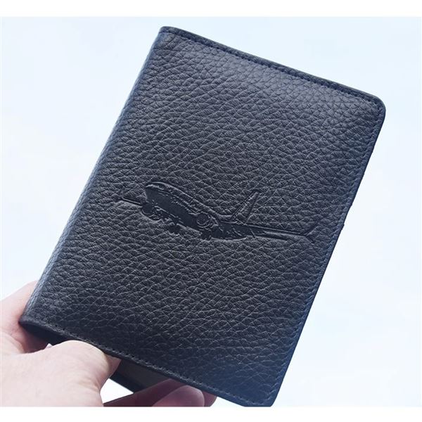 Pilot Licence Cover Boeing black