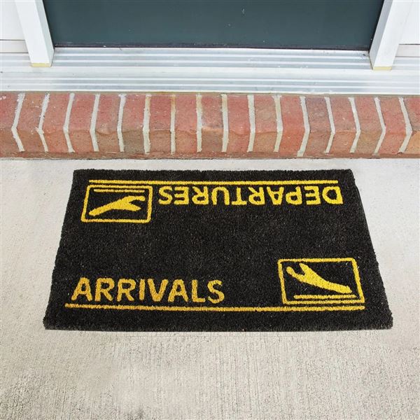 Doormat "Arrivals and Departures" 