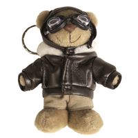 Teddy Bear Pilot keyring