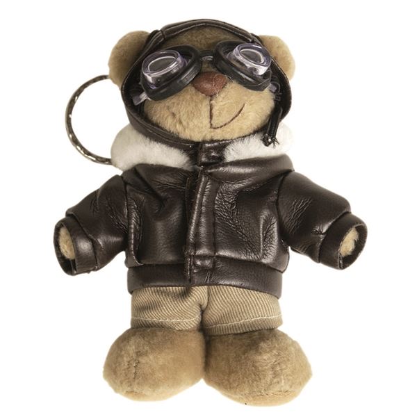 Keyring Teddy Bear Pilot