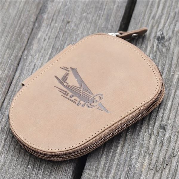 Manicure set PREMIUM LINE Airplane brown