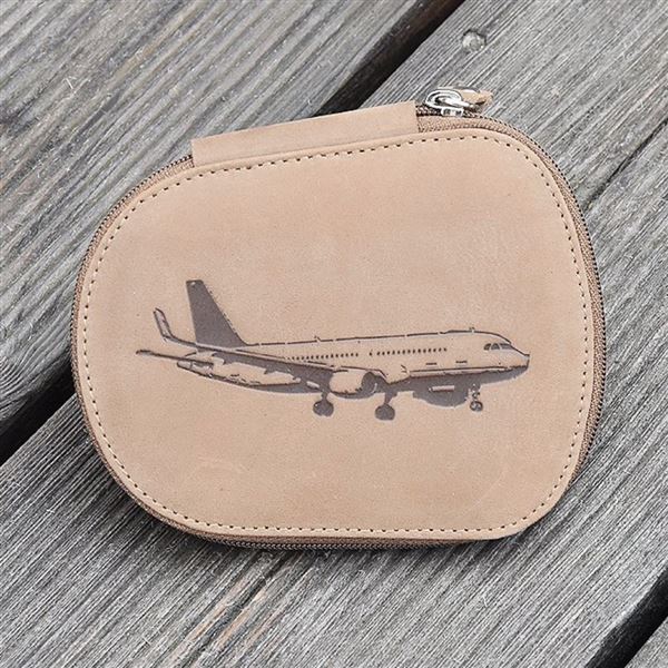 Manicure set PREMIUM LINE Airbus A320 brown