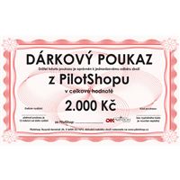 Dárkový poukaz Pilotshop 2000,- Kč