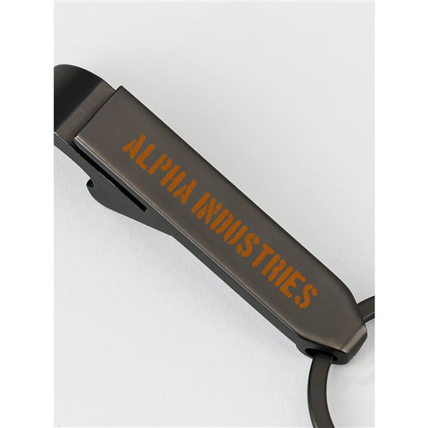 Alpha Industries Klíčenka otvírák na láhve černá