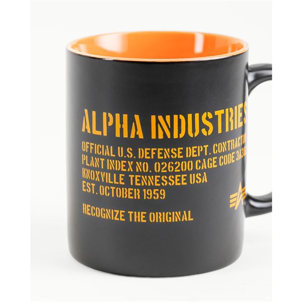 Alpha Industries Keramický hrnek Alpha, černý
