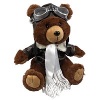 Aviator Teddy Bear - brown